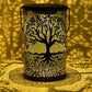 Wrought Iron Tree Solar Lamp, Outdoor Courtyard Hanging Light with Hollow Decorative Design for Garden and Patio Decor
