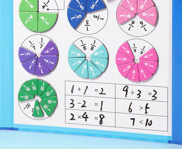 Magnetic Fraction Learning Book with Visual Models for Kids