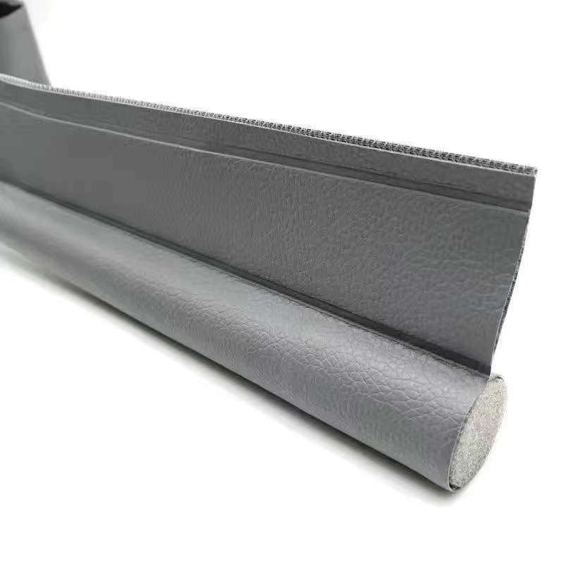 Foam Door Sweep with Rigid Channel and Adhesive Backing for Home Doors