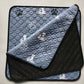 Quilted Pet Mat with Non-Slip Base and Machine Washable Fabric