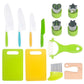 Childrens Play Kitchen Tool Set with Easy Grip Handles and Pretend Cooking Accessories