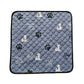 Quilted Pet Mat with Non-Slip Base and Machine Washable Fabric