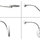 10X Magnifying Mirror with LED Edge Lighting and Adjustable Suction Base