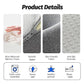 Face Down Pillow for Massage Table, Adjustable Face Pillow for Bed and Stomach Sleeping with Removable Gray Cover