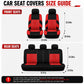 Universal Car Seat Covers for 5 Seats, Breathable Fabric Front and Rear Protectors, Airbag Compatible, Fits Cars Trucks SUVs and Vans
