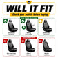Universal Car Seat Covers for 5 Seats, Breathable Fabric Front and Rear Protectors, Airbag Compatible, Fits Cars Trucks SUVs and Vans