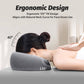 Face Down Pillow for Massage Table, Adjustable Face Pillow for Bed and Stomach Sleeping with Removable Gray Cover