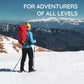 Folding Trekking Stick with Alloy Steel Shaft and Textured Grip Handle