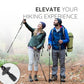 Folding Trekking Stick with Alloy Steel Shaft and Textured Grip Handle