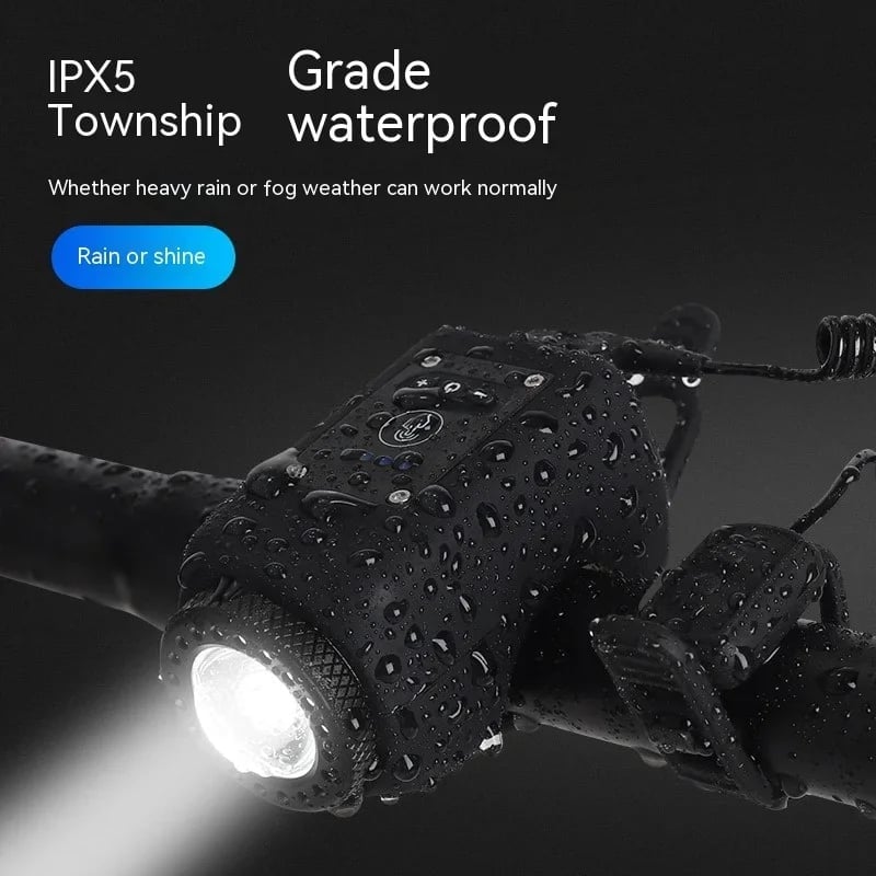 Bicycle Light and Horn with 110dB Alert and Remote Control