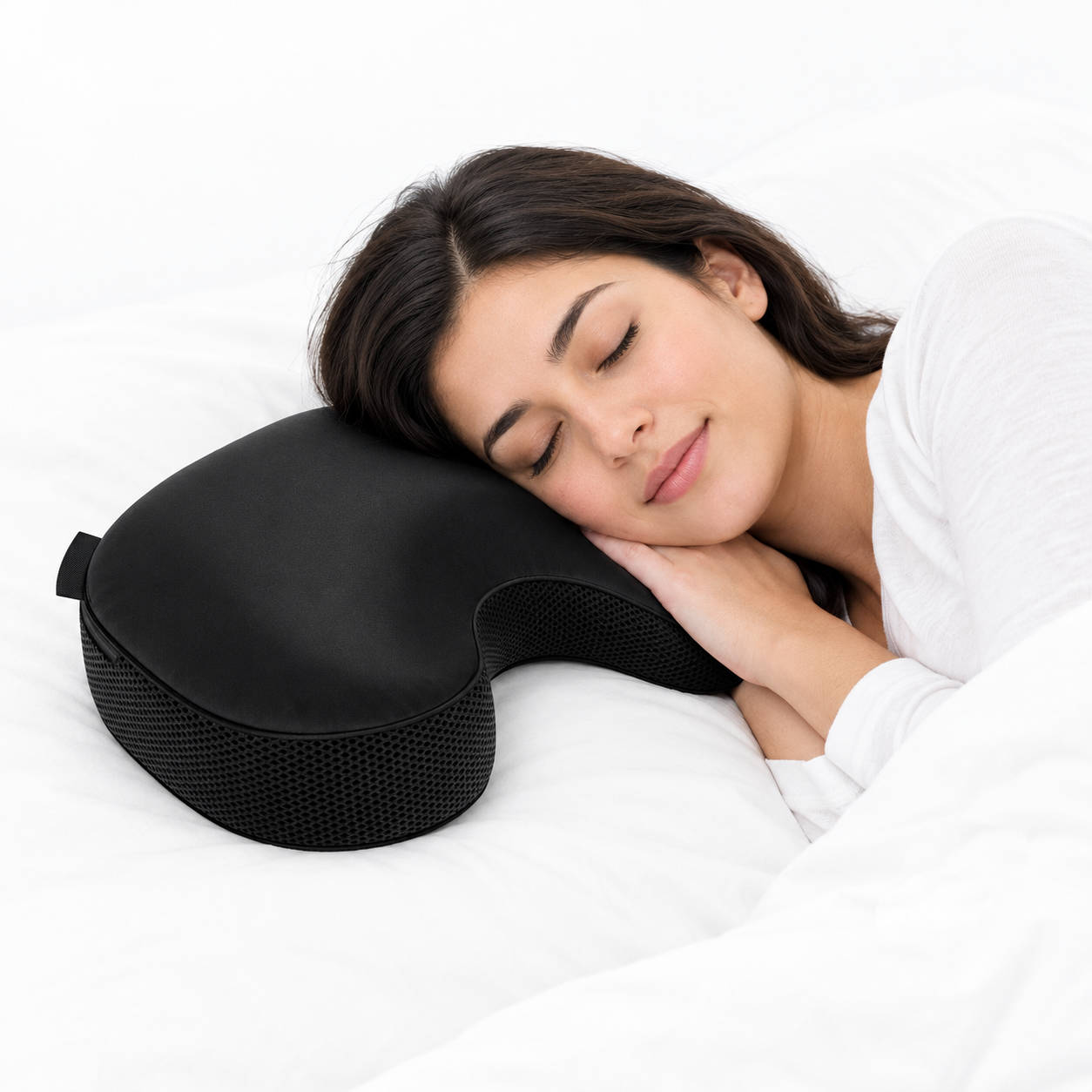 Anti Wrinkle Skincare Pillow, Ergonomic Memory Foam Pillow for Side and Back Sleepers, Helps Reduce Sleep Lines