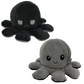 Flip Octopus Plush with Dual Expressions and Color Changing Faces