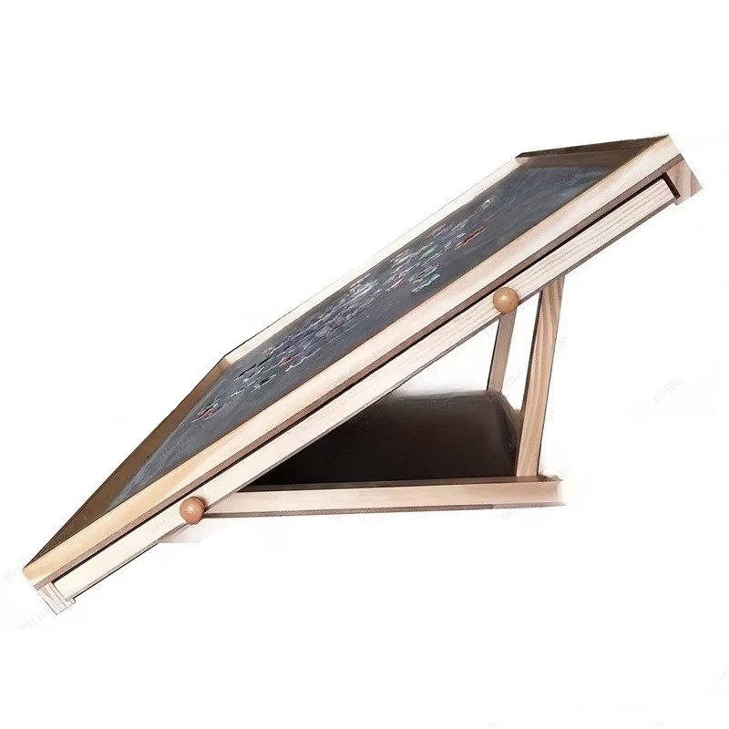Puzzle Assembly Table with Four Storage Drawers and Auxiliary Board