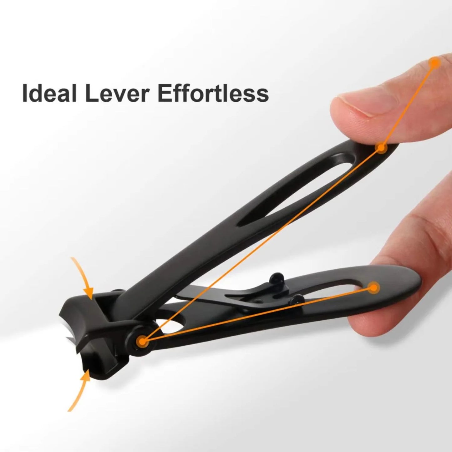 Extra Large Stainless Steel Nail Clippers, Wide Jaw Heavy Duty Clippers for Thick Toenails