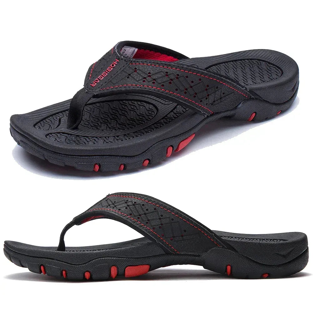 Mens Athletic Sandals with Orthopedic Arch Support and Cushioned Straps