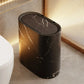 Push Top Trash Can with Marble Texture and Elliptical Corner Shape