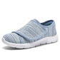 Womens Wide Fit Walking Shoes with Adjustable Strap and Breathable Mesh
