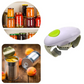 Battery Powered Jar and Can Opener with One Button Operation