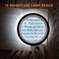 Handheld 30X Optical Magnifying Glass with LED Lights for Reading
