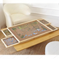 Puzzle Assembly Table with Four Storage Drawers and Auxiliary Board