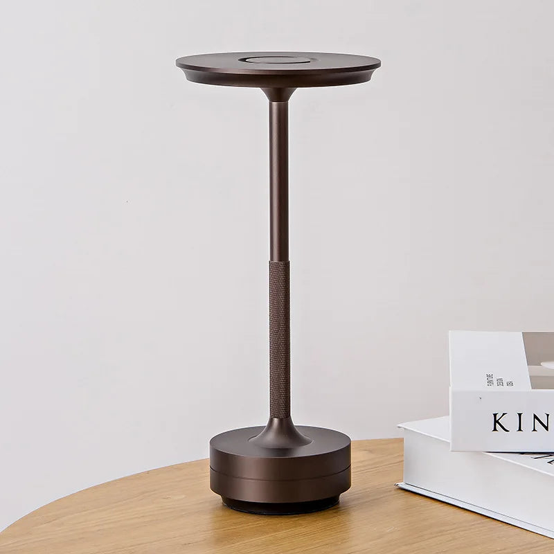 Cordless LED Table Lamp with Touch Dimming and USB Charging