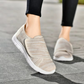 Womens Wide Fit Walking Shoes with Adjustable Strap and Breathable Mesh