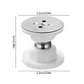 Magnetic Door Stop with Stainless Steel Body and Adhesive Installation