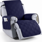 Recliner Chair Cover with Microfiber Surface and Silicone Grip, Machine Washable