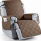 Recliner Chair Cover with Microfiber Surface and Silicone Grip, Machine Washable