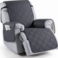 Recliner Chair Cover with Microfiber Surface and Silicone Grip, Machine Washable