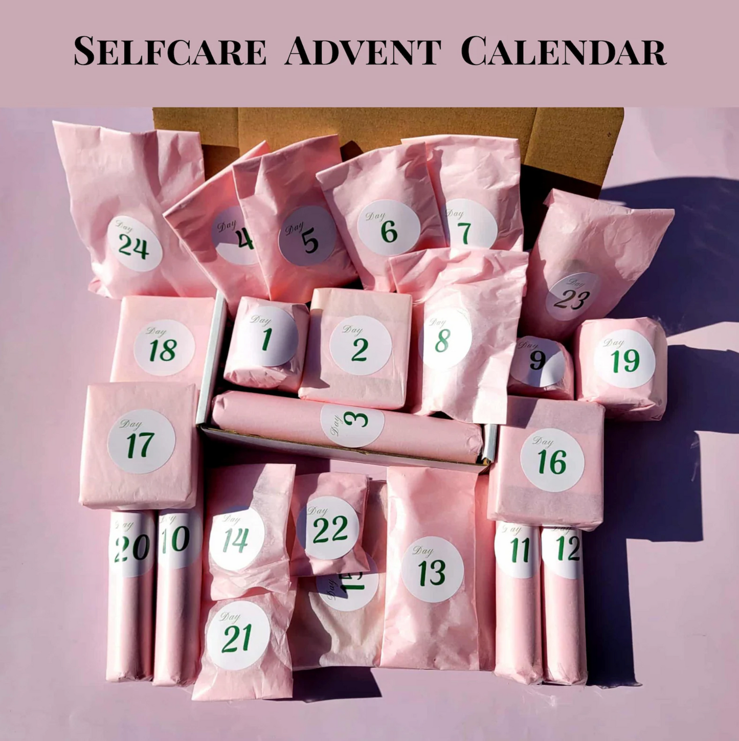 Skincare Advent Calendar with Daily Beauty Treats and Plant-Based Formulas, 7-24 Days