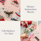 Felt Ornament Advent Calendar with 25 Daily Craft Kits and Sticker Countdown