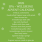 12 Day Spa Advent Calendar with Bath Salts and Soy Candle, Soap Mask