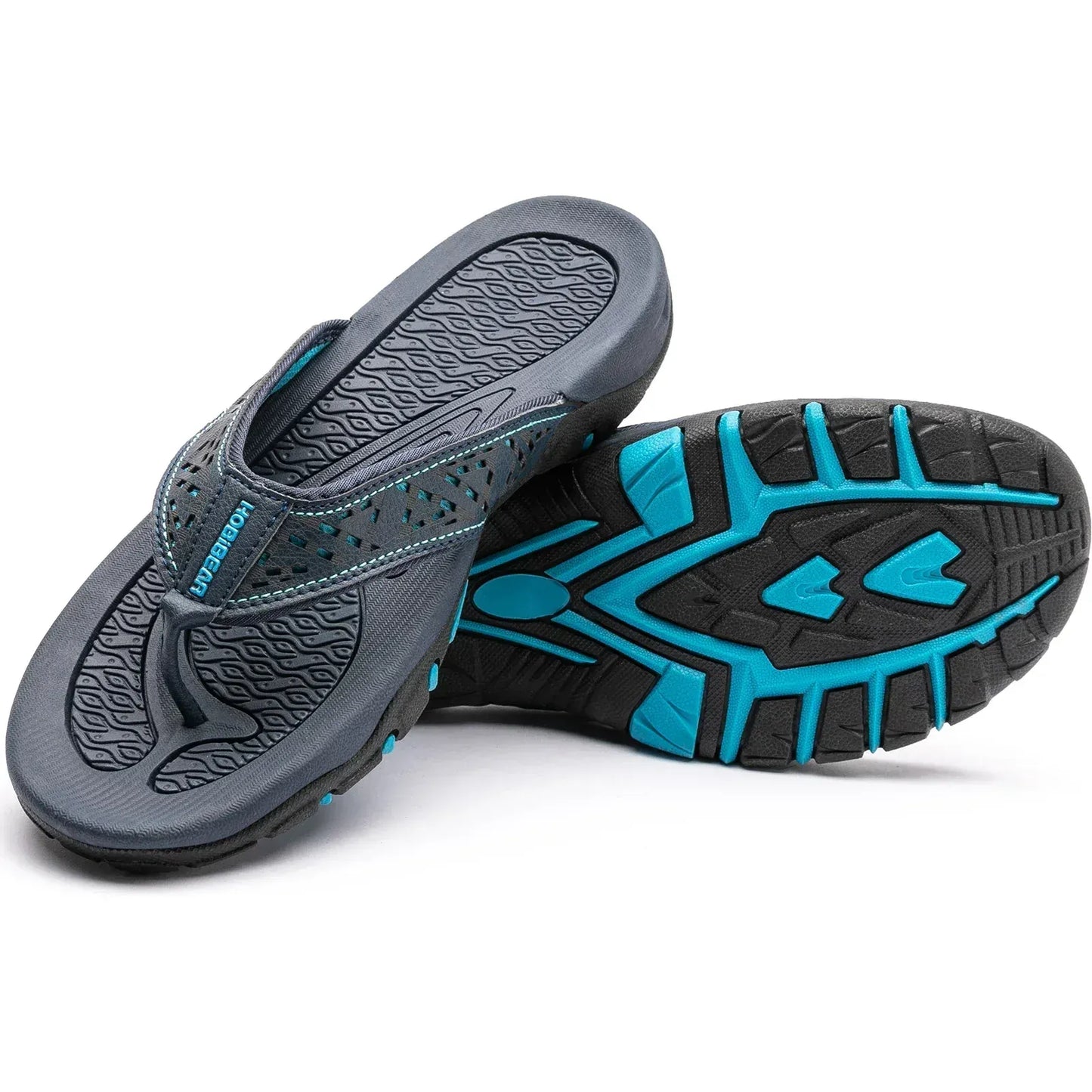 Mens Athletic Sandals with Orthopedic Arch Support and Cushioned Straps