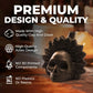 Ceramic Skull Whistle with 126.3dB Sound and Ergonomic Eye Grips