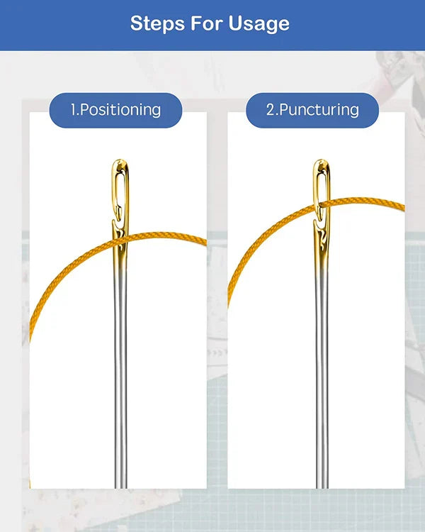 Easy Threading Sewing Needle Set with Side Slot Design, 30 Assorted Sizes