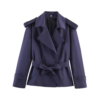 Short Belted Trench Coat - Joanne