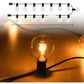 Warm White LED String Lights with Shatterproof Plastic Bulbs and Extendable Cord for Outdoor Spaces