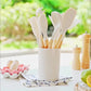 Silicone Kitchen Utensil Set with Bamboo Handles and Heat Resistant Design, 12-Piece