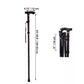 Telescopic Walking Stick with Ergonomic Grip and Non-Slip Rubber Tip, Foldable Design