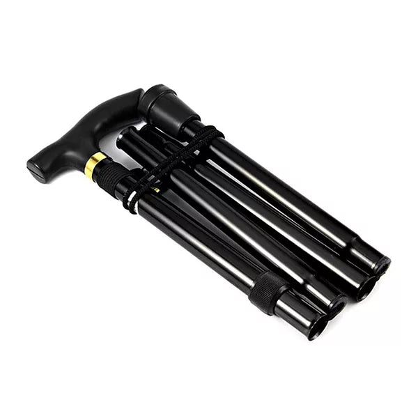 Telescopic Walking Stick with Ergonomic Grip and Non-Slip Rubber Tip, Foldable Design