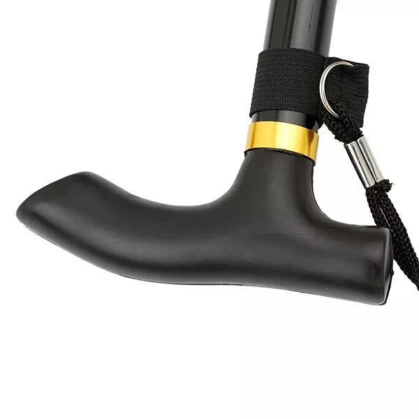 Telescopic Walking Stick with Ergonomic Grip and Non-Slip Rubber Tip, Foldable Design