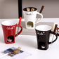 Chocolate Fondue Cup with Candle Holder and Stainless Steel Fork