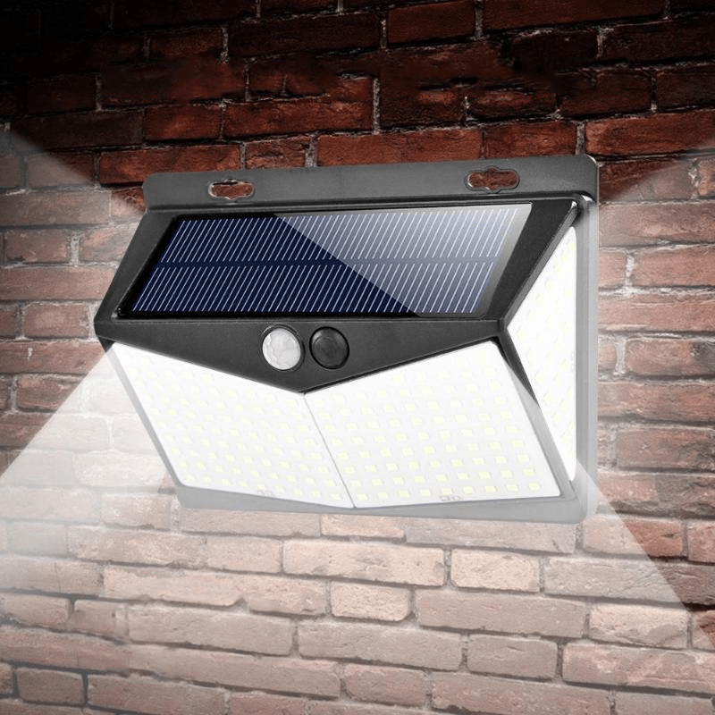Solar Motion Sensor Light with Adjustable Mount and Three Modes, 800 Lumens