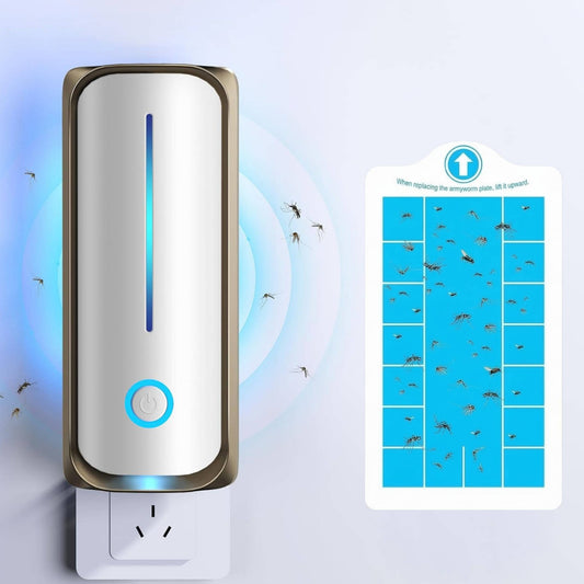 Plug in Fruit Fly Traps Indoor for Home, Mosquito Bug Zapper & Gnat Moth Catcher with 9W UV Night Light, 2 Pack