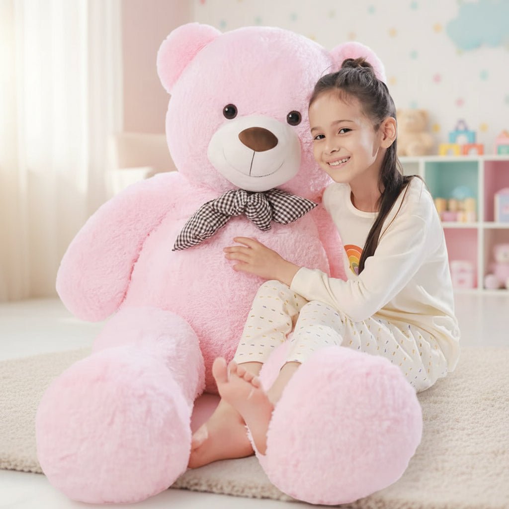 Giant Plush Bear Stuffed Animal Kids Soft Cuddly Toy - LICHTZOONE