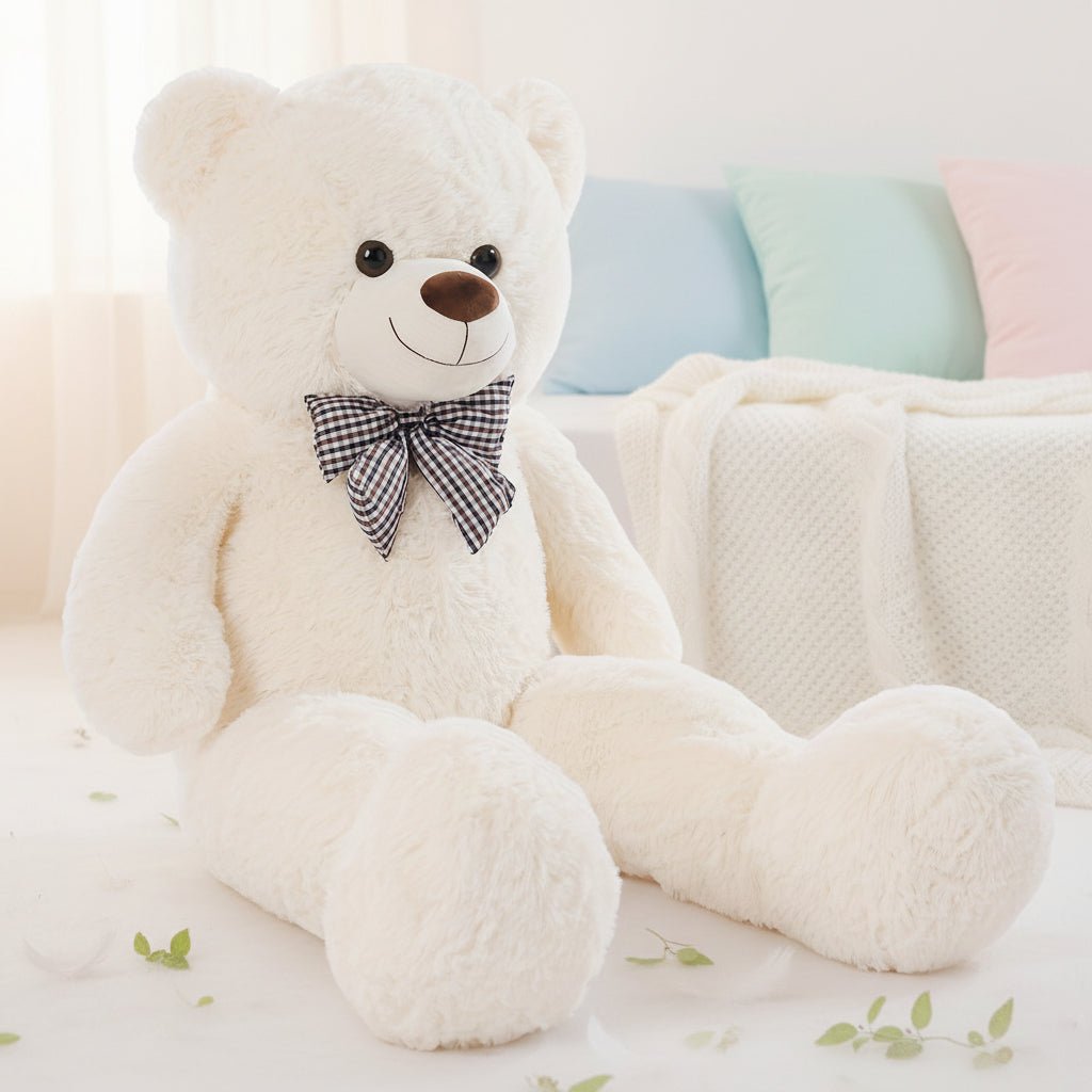 Giant Plush Bear Stuffed Animal Kids Soft Cuddly Toy - LICHTZOONE
