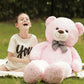 Giant Plush Bear Stuffed Animal Kids Soft Cuddly Toy - LICHTZOONE