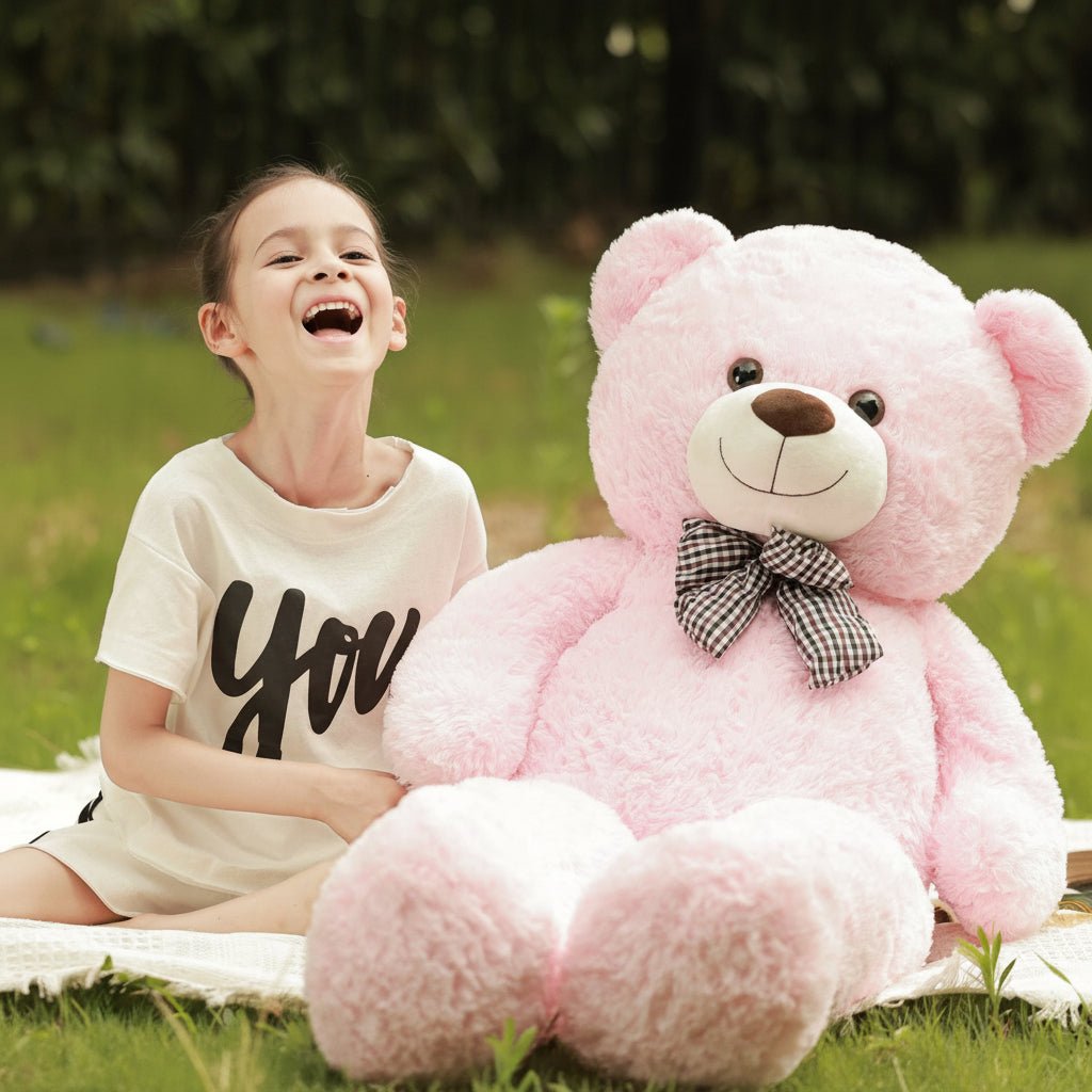 Giant Plush Bear Stuffed Animal Kids Soft Cuddly Toy - LICHTZOONE