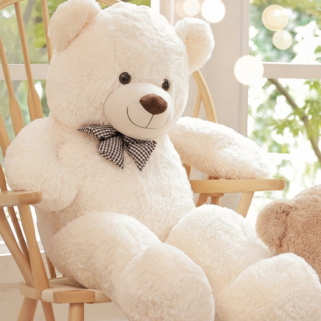 Giant Plush Bear Stuffed Animal Kids Soft Cuddly Toy - LICHTZOONE